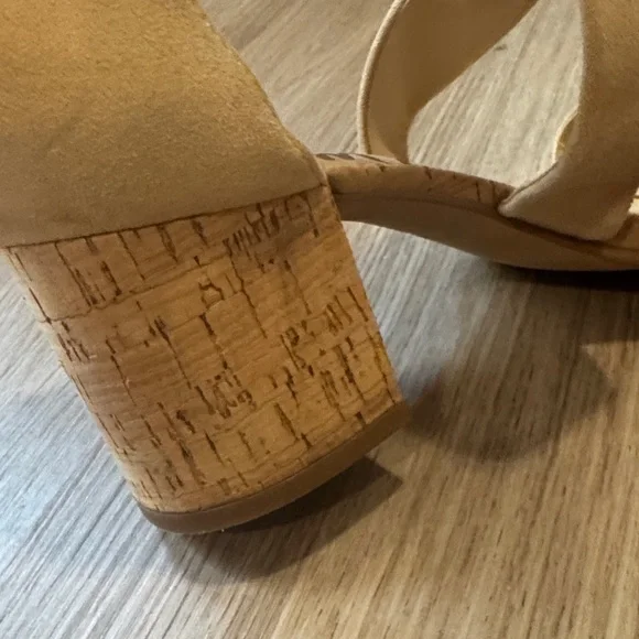 Sam Edelman Tan Crisscross Block Heels 🔥 - Picture 4 of 9